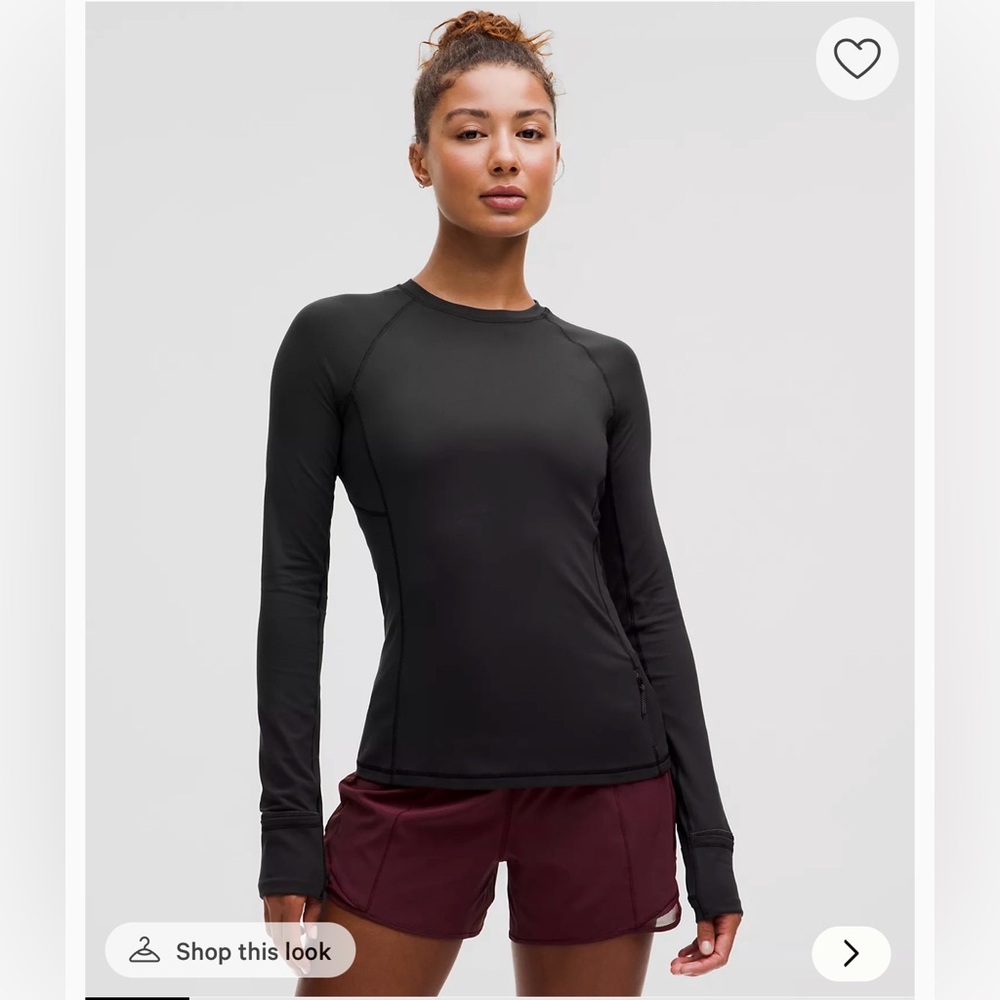 ✨NWT✨Lululemon Athletica Rulu Run Long Sleeve Top BLK Sz M